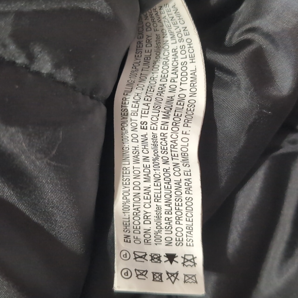 Forever 21 Paisley Puffer Half Zip Black & Grey Oversized Pullover Coat XS - Picture 9 of 11